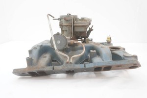 vintage Pontiac intake with carburetor #9782804