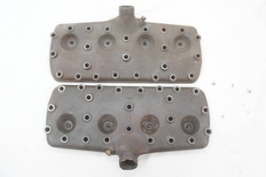 2 vintage Ford flat head V-8 cylinder heads stamped #81A6050A