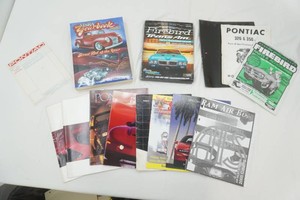 MSRA 2010 Year Book, Pontiac dealer brochures, Firebird Parts book, and more