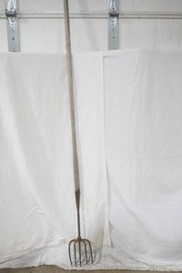 vintage 5 tine ice fishing spear