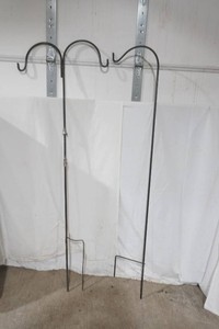 2 tall shepherd hooks