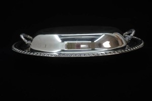 vintage oval WM Rogers covered serving dish