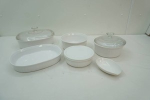 group of Corning ware cookware
