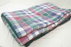 homemade plaid quit comforter 84 x 60