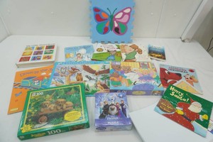 childrens books, puzzles, activity books