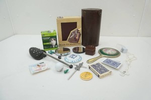 shoe stretcher, playing cards, photo album, shower head (NIP), mirrors, and more