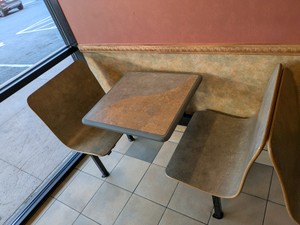 COMMERCIAL DINING BOOTH 2 SEATER