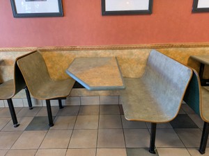 COMMERCIAL DINING BOOTH 3 SEATER