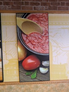 RUSTIC BOWL OF RICH TOMATO SAUCE ART PRINT