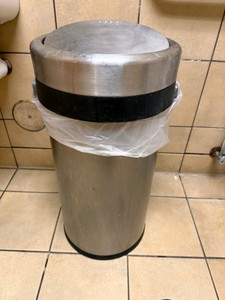 STAINLESS STEEL WASTE RECEPTACLE