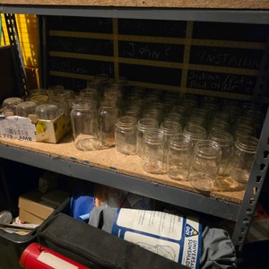 Large Assortment of Glass Mason Jars - Ball, Atlas, Kerr and More