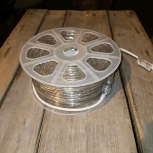 Orange Rope Light on Storage Reel with Power Cord
