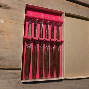 Regent Sheffield 6-Piece Stainless Steel Steak Knife Set with Box