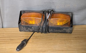 Amber Dual Emergency Warning Light Bar 10.25-Inch R
