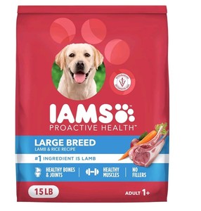 IAMS ProActive Health Large Breed Lamb & Rice Dry Dog Food 15 lb - Brand New