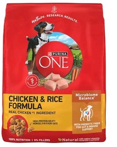Purina ONE Chicken & Rice Formula Dry Dog Food 4 lb - New With Package Damage