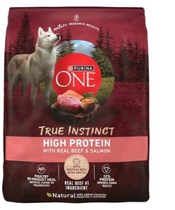 Purina ONE True Instinct High Protein Beef & Salmon Dry Dog Food 3.8 lb - Brand New