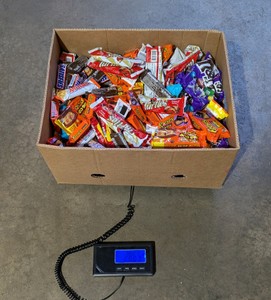 Assorted Chocolate and Peanut Butter Candy 28.65 lb Box Lot - Brand New