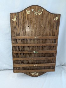 Country Goose Wooden Wall Display Rack