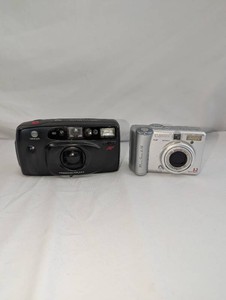 Minolta Freedom Dual C Film Camera & Canon PowerShot A75 Digital Camera
