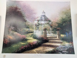 Thomas Kinkade The Hidden Gazebo Print  Signature and Numbered 272600
