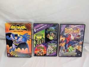 Batman, Teenage Mutant Ninja Turtles & Spider-Man DVD Lot