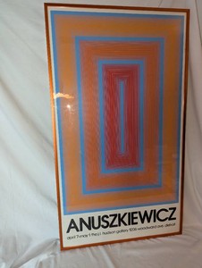 Framed Richard Anuszkiewicz Exhibition Poster