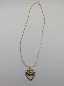 Juicy Couture Crown & Heart Pendant Necklace