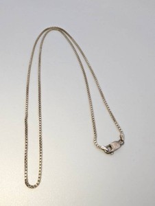 925 Silver Box Chain Necklace, 24 - 8.5grams