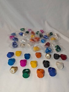 NIB Assorted DC Comics Lantern Corps Plastic Rings Lot