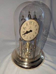 Elgin Anniversary Quartz Clock Under Dome