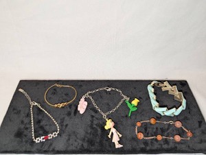 Vintage Jewelry Bracelet Lot  Trifari, Avon, Marbled, Ballerina