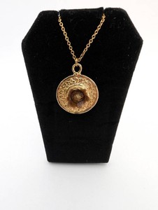 Real Rose of BethlehemResurrection Plant Pendant Necklace  Gold-Plated Pendant and Chain, Blooming Miracle Flower Jewelry