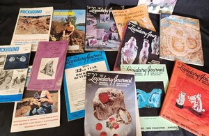 Vintage Rockhound & Lapidary Journal Mixed Lot With Gem-Cutting Magazines