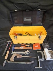 Mixed Lot Toolbox & Assorted Hand Tools
