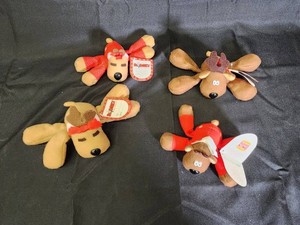 Plush Reindeer Mixed Lot - Rudolph & Burger King (Lot of 4)