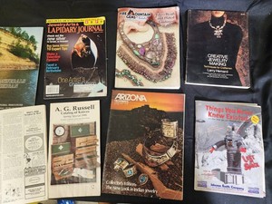 Vintage Jewelry, Lapidary, Mineral & Travel Publication Mixed Lot