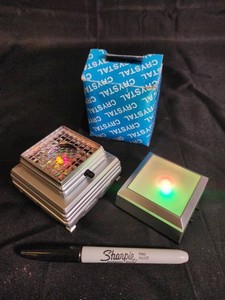 Iridescent Square Decorative Pieces Mixed Lot