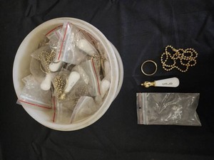 White Porcelain-Style Handles & Gold-Tone Hardware Mixed Lot
