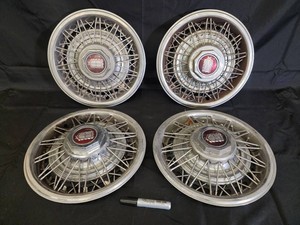 Vintage Chevrolet Wire-Style Hubcaps (Lot of 4)