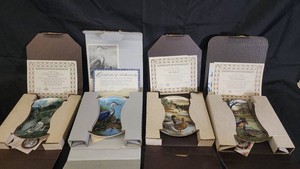 Knowles Wildlife Collector Plates With Coas (Lot of 4)