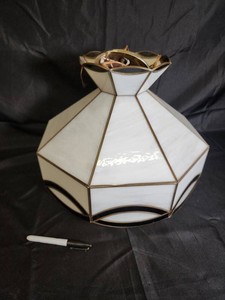 Stained-Glass Style Octagonal Hanging Pendant Lamp