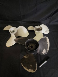 Marine Boat Propellers - 3-Blade Assortment (Lot of 3)