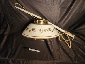 23 - Vintage Floral Swag Lamp Light Fixture
