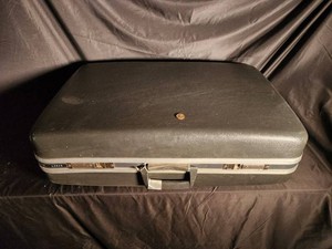 57 - Vintage Hard Shell Garment Case Suitcase