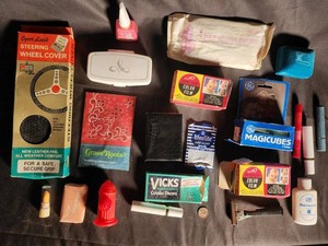 92 - Vintage Mixed Lot of Toiletries, Film & Auto Accessory Items
