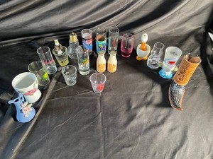 265 - Mixed Souvenir Shot Glasses & Novelty Drinkware (Lot of 15)