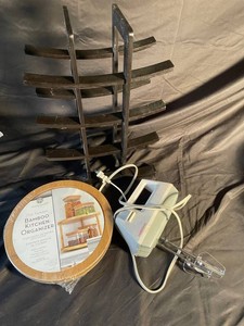 315 - Farberware Hand Mixer & Bamboo Kitchen Organizer and Wine Rack