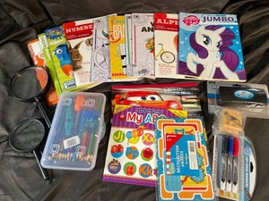 393 - Coloring Books & Art Supplies Assortment (Lot of 12)