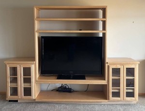 LL - Entertainment Wall Unit with Insignia 55in TV